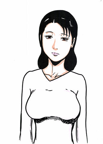 [熟女 人妻・主婦]自宅、夫の前で抱かれる奥さん エロ漫画同人誌