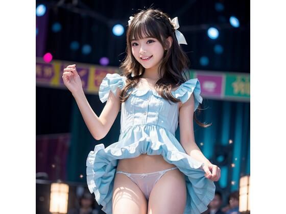 [パンチラ 野外・露出]美少女アイドルライブ生パンチラ エロ漫画同人誌